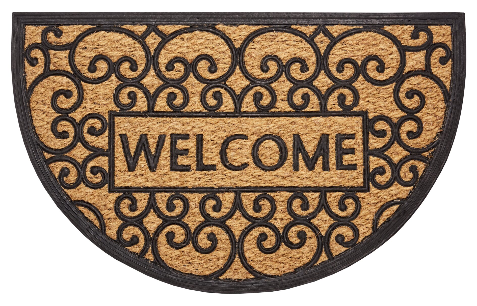 Dørmåtte Gummi - Kokos - Welcome 45x75 - Billede 2