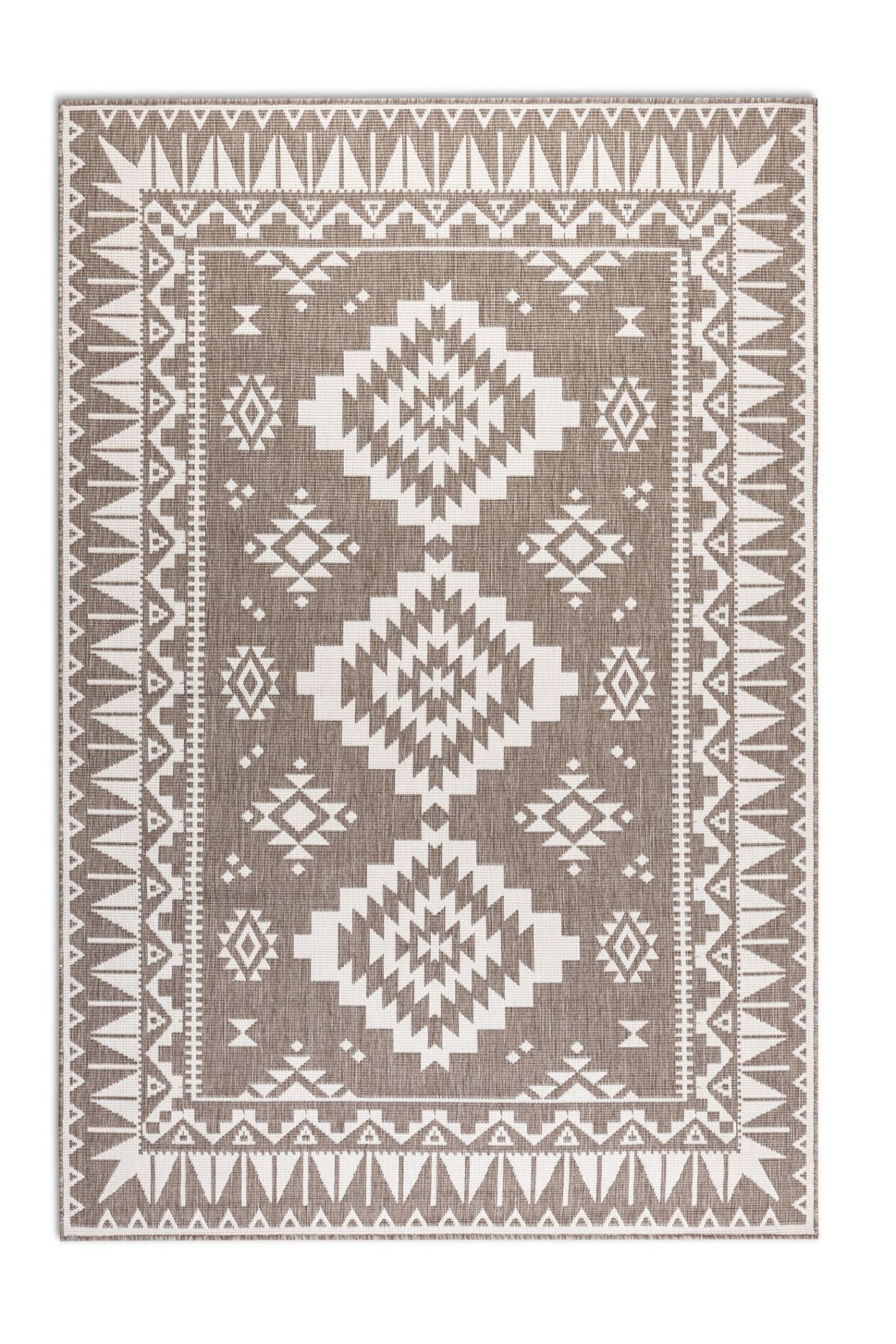 Elle Decoration Gemini inde og ude vendbart tæppe - Dynamisk Linen - Billede 3