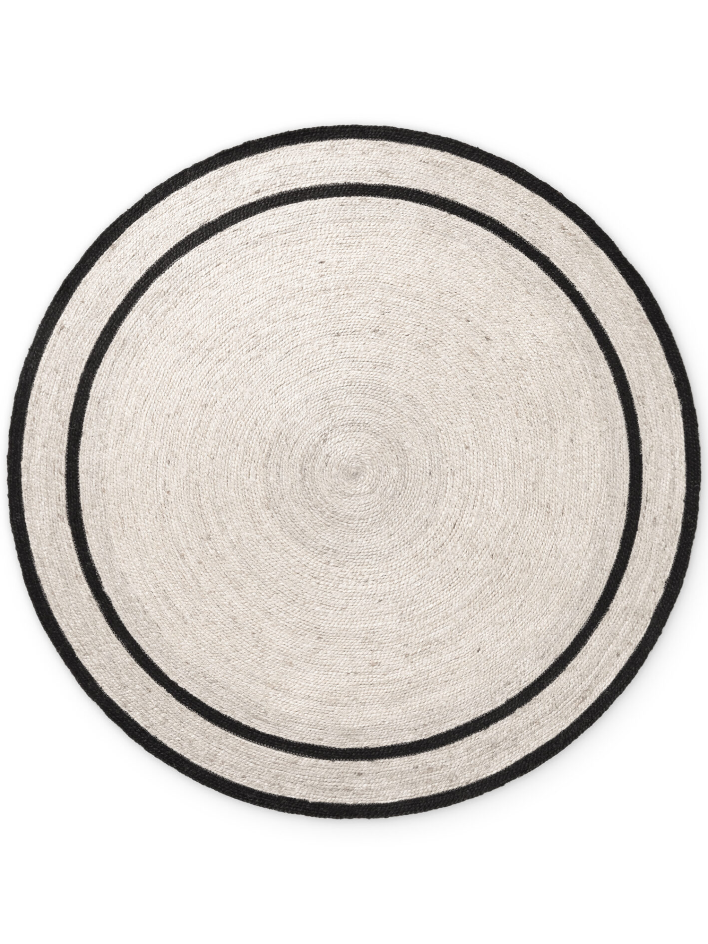 Hanse Home Flettet Jute tæppe rund Lina - Natural Ivory-sort - Billede 2