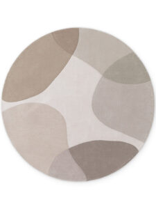 Ted Baker Hackney Uldtæppe Rund - Beige-grå