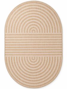 Ted Baker Haringey Woodfield Jute hvid 160x230 cm oval