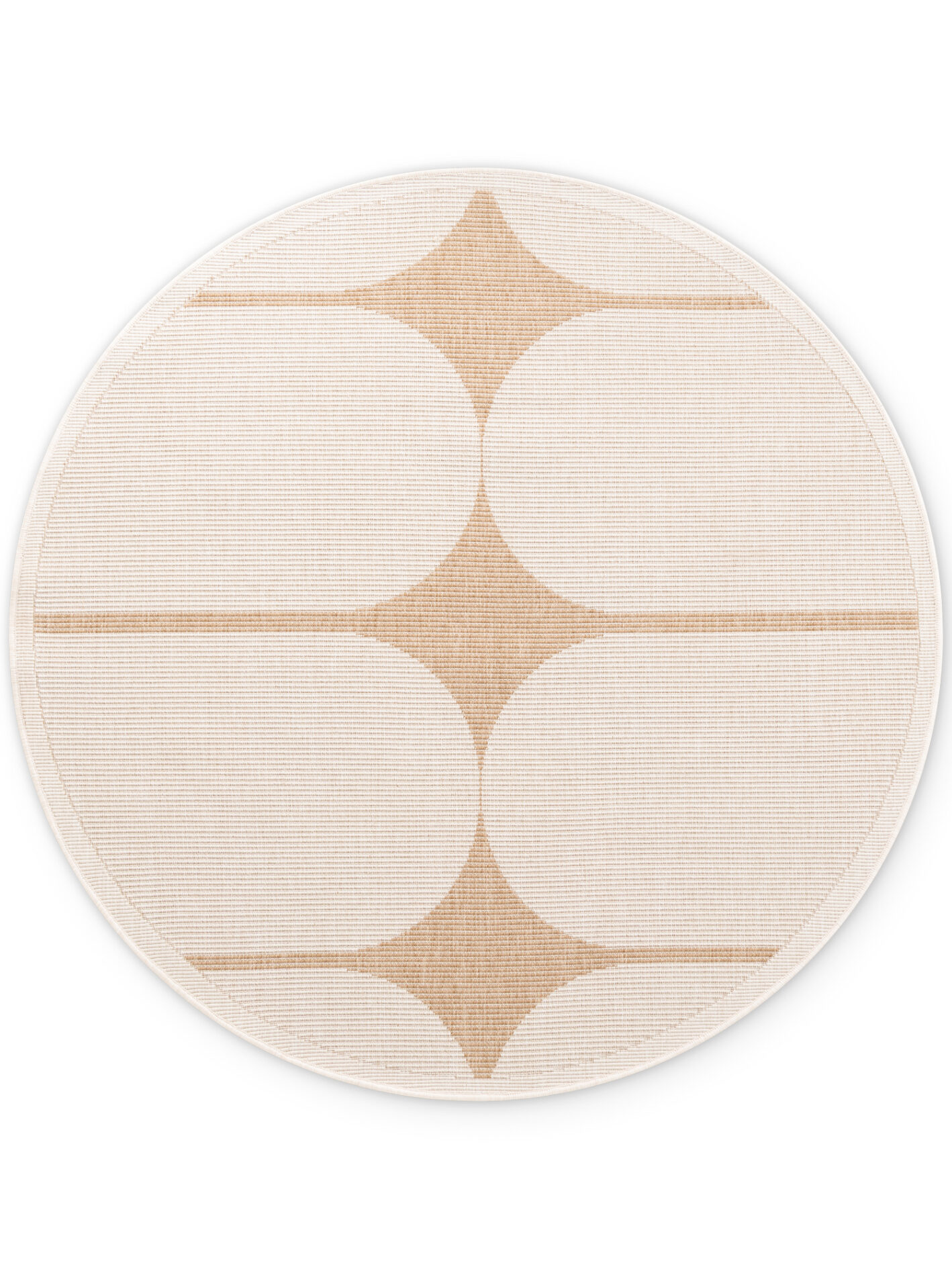 Udendørstæppe - Bowen Jute-Hvid Rund 160 cm