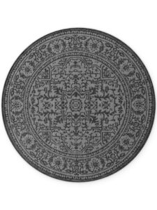 Udendørstæppe - Kona Jute-Hvid Rund 160cm