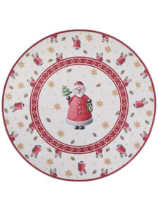 Villeroy & Boch Toy's Delight Rund Santa Claus -  Cream Rød 160 cm
