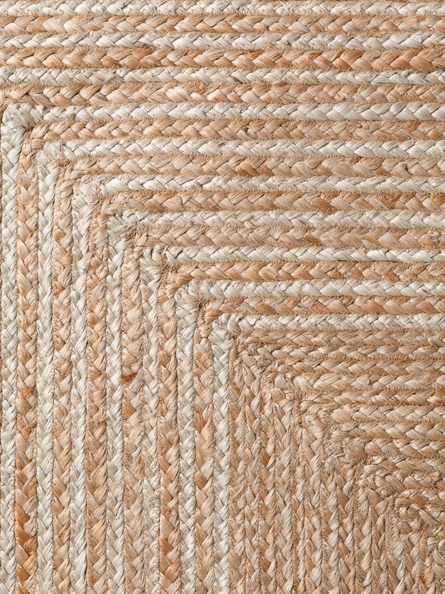 Hanse Home Jutetæppe - Line Natural Hvid-guld - Billede 6