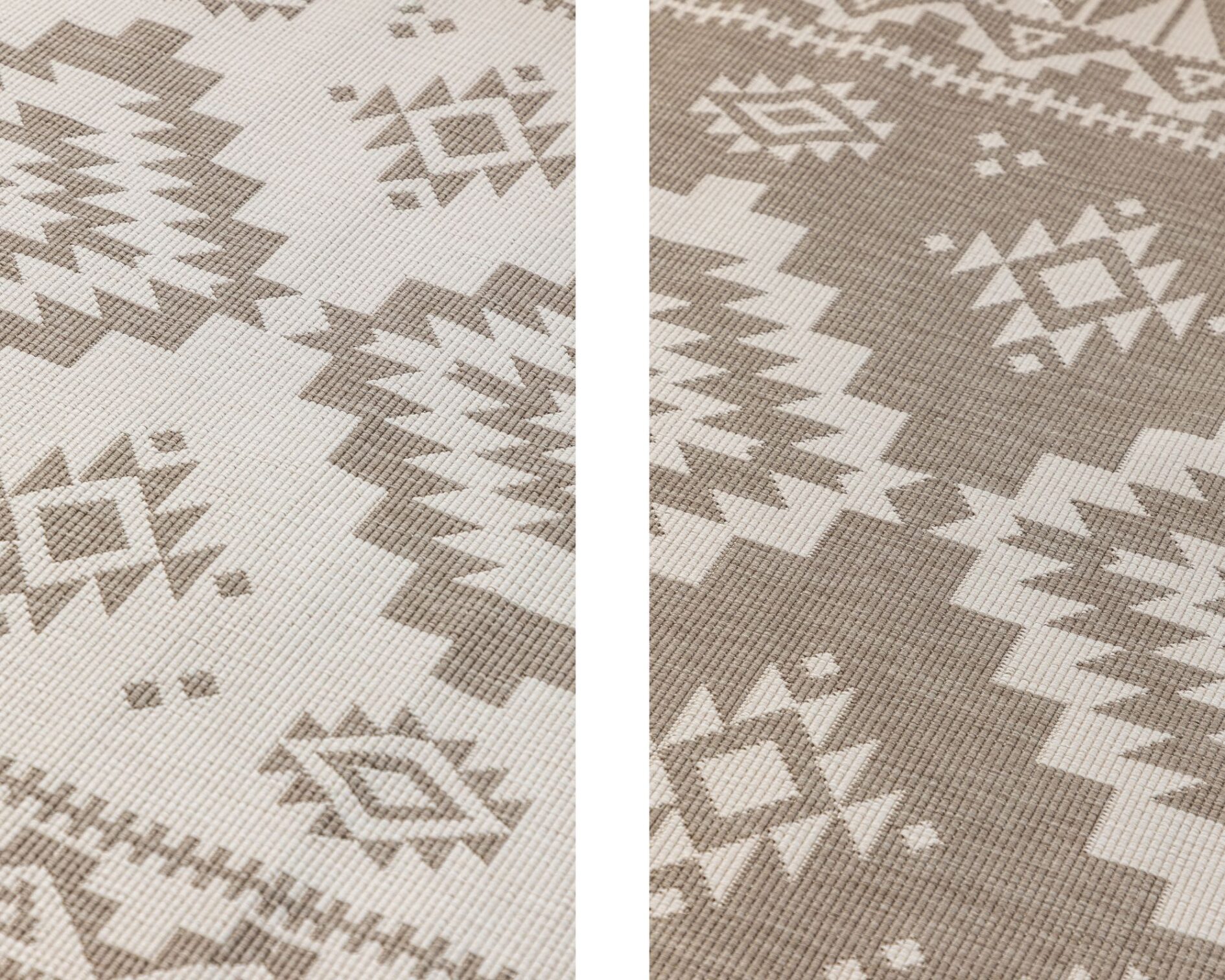 Elle Decoration Gemini inde og ude vendbart tæppe - Dynamisk Linen - Billede 6