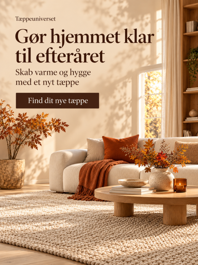 Efterårshygge med et nyt tæppe