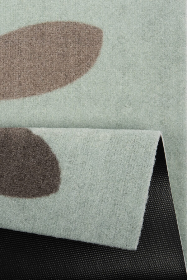 Design dørmåtte Kaninfamilie 40x60 cm - Grøn-brun