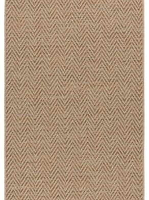 Fladvævet løber til inde og ude Nature 500 i sisal-look - Beige-terra