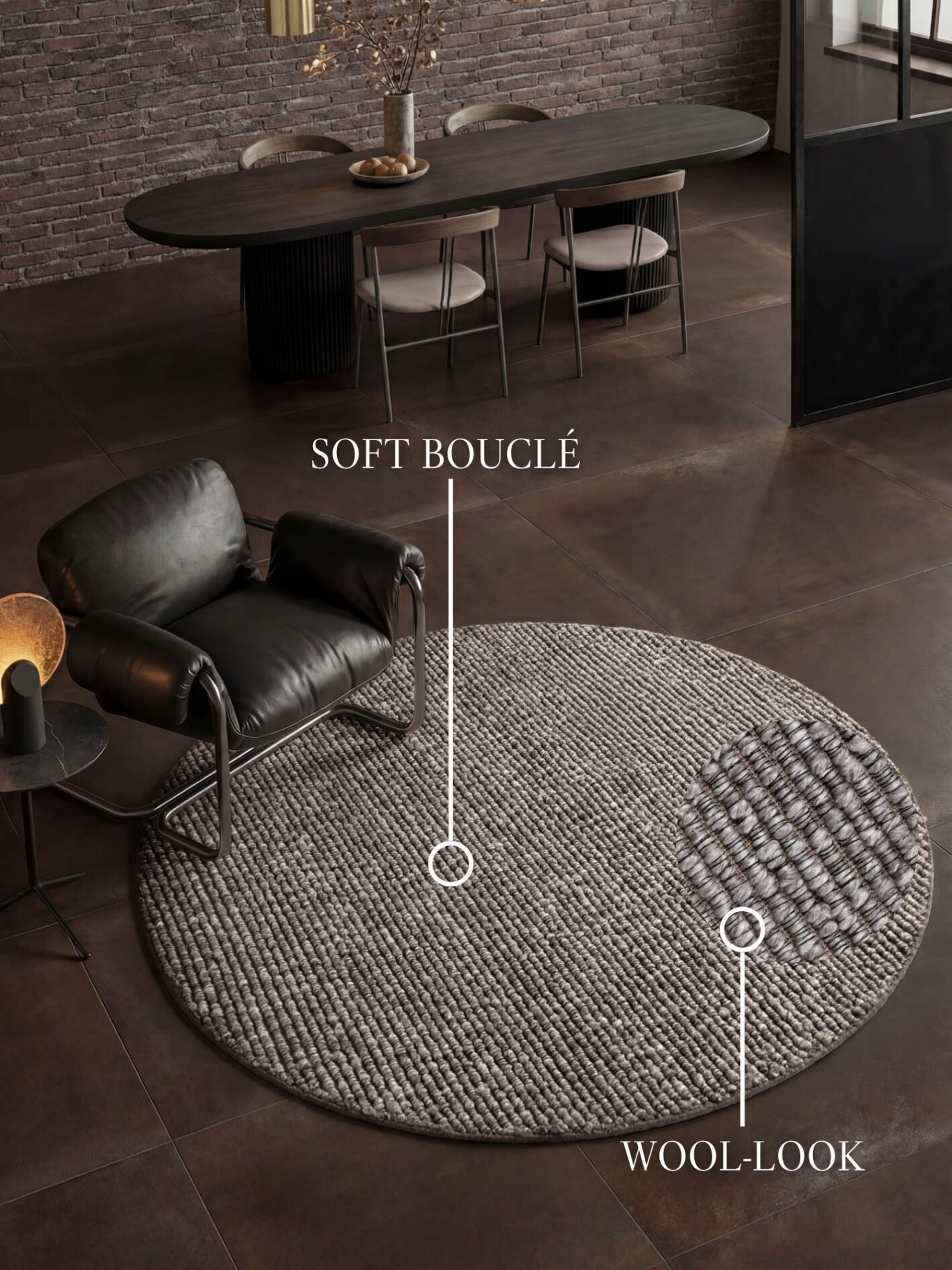 Villeroy & Boch 1852 Bouclé-tæppe Wilma - Lys-grå-multi